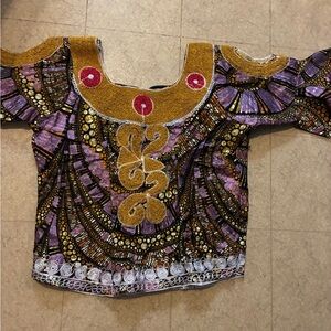 Women top African unique colorful print handmade top pit to
Pit 20” size
Medium